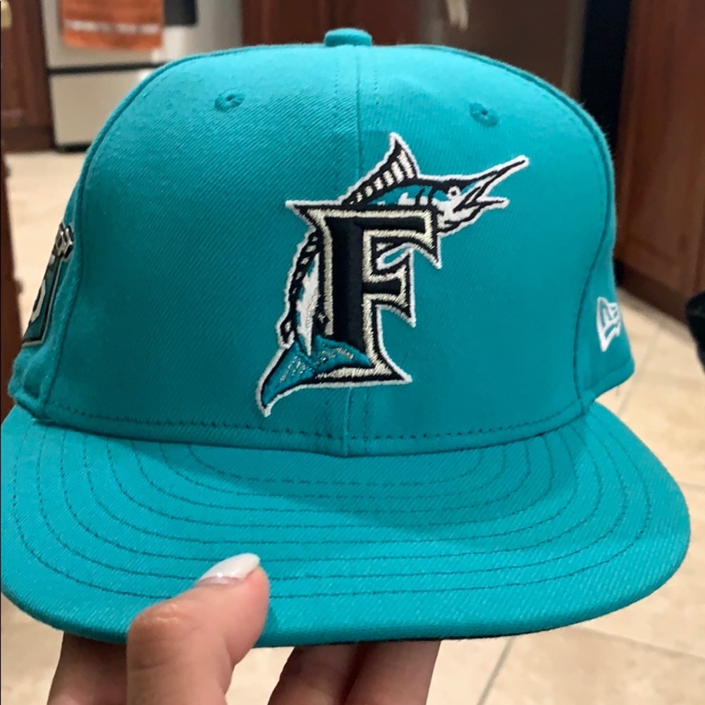 Retro Marlins Baseball Fitted Hat